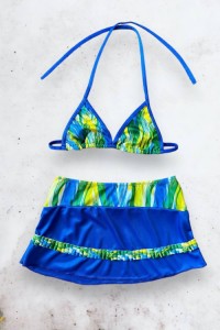 girls skirt bikini set