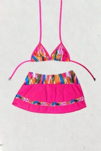 girls skirt bikini set