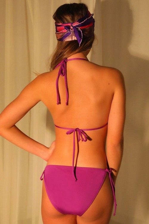 Womens bikini with long tie strings