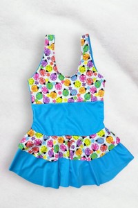 girls dress patterned swimsuit