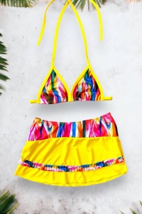 girls skirt bikini set