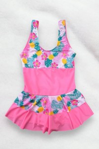 girls dress patterned swimsuit